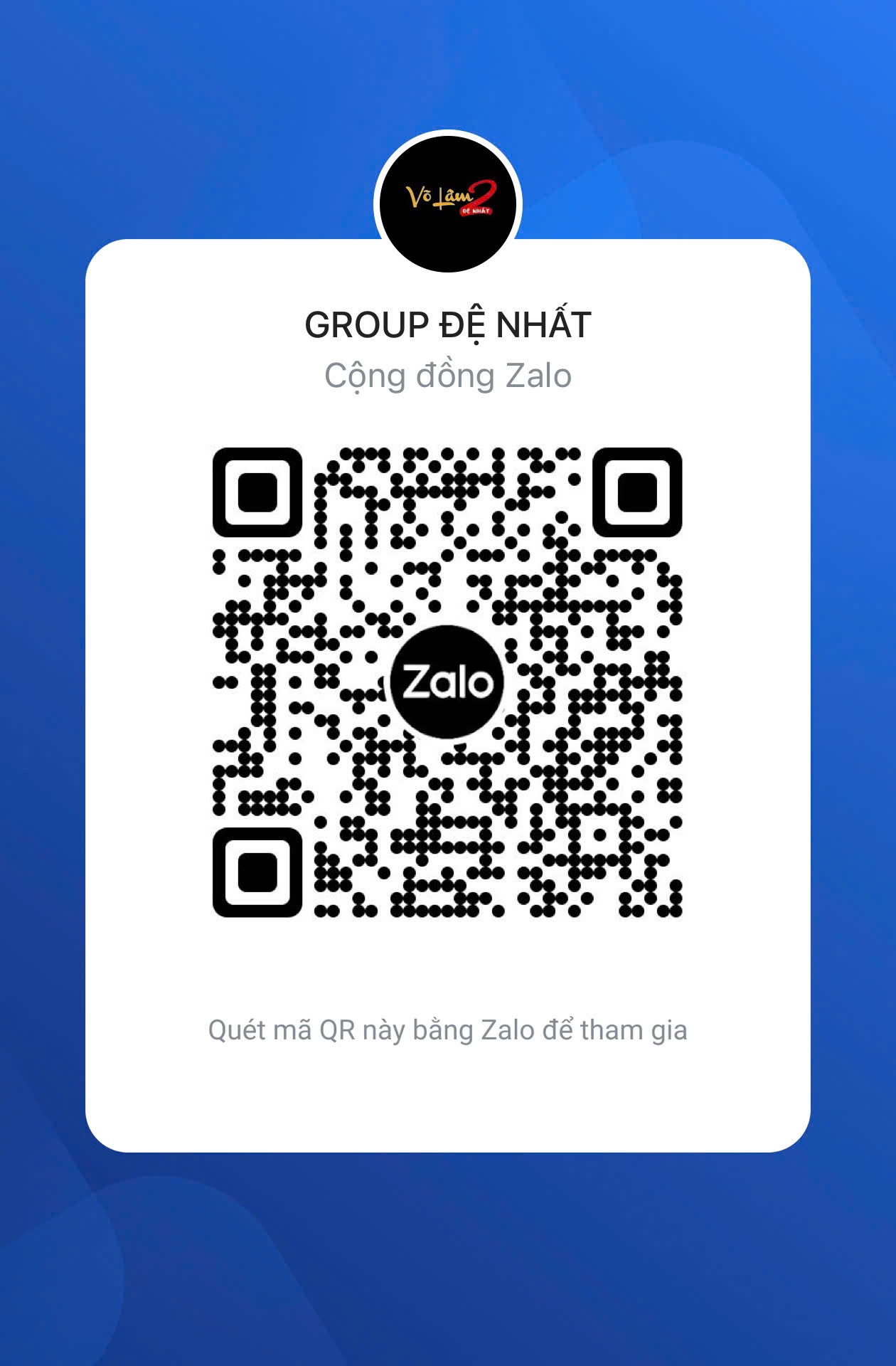 Tham gia group Telegram để nhận thông tin mới nhất từ server